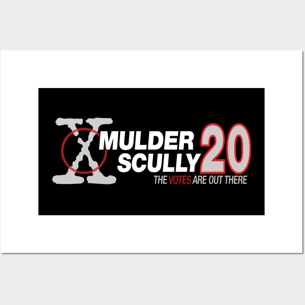 Mulder / Scully 2020 Wall Art by rexraygun